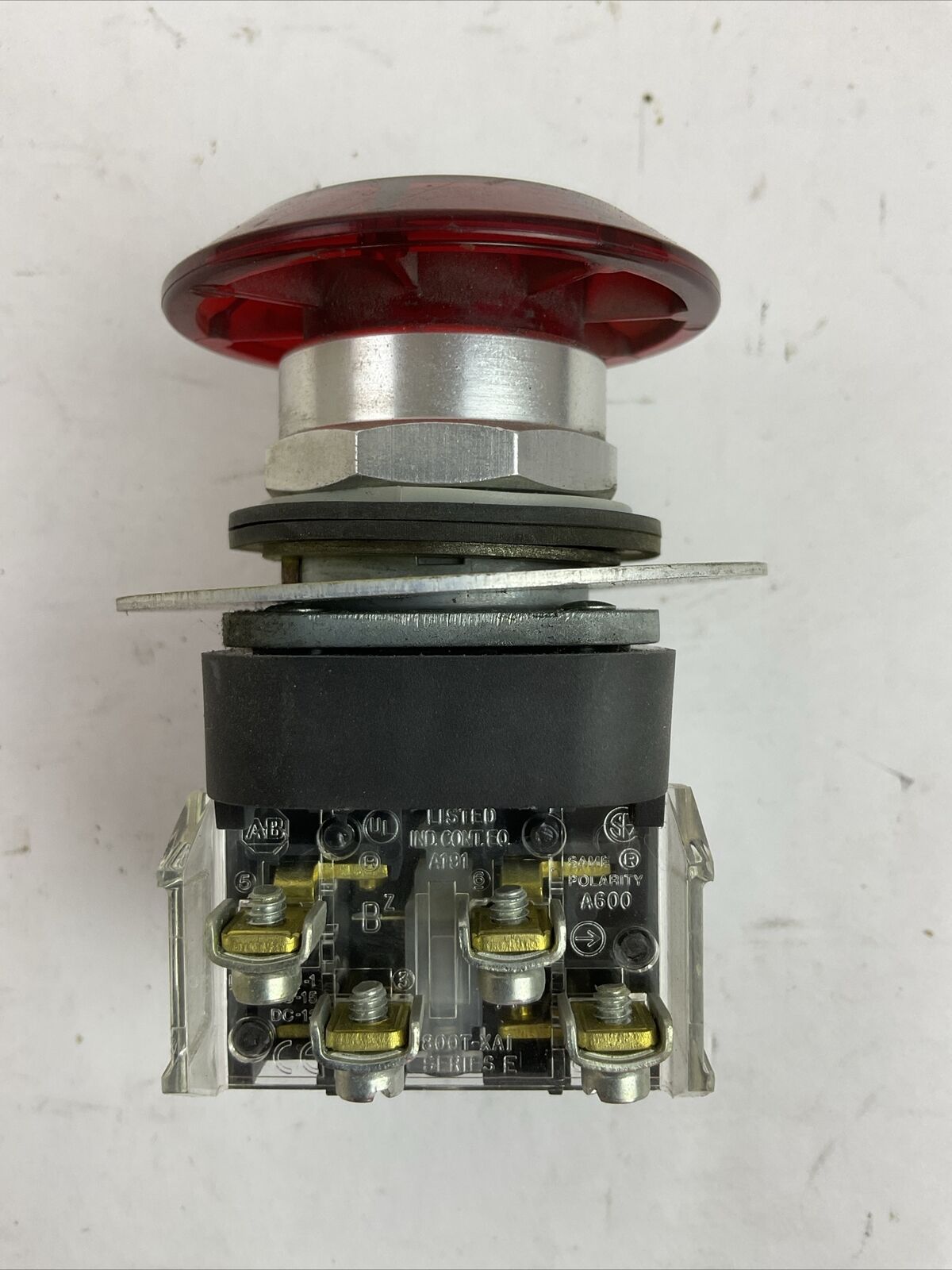 ALLEN BRADLEY 800T-FXJEQH2RA1 SER T E-STOP PUSH BUTTON 800TC-N374 SERA 12-130V
