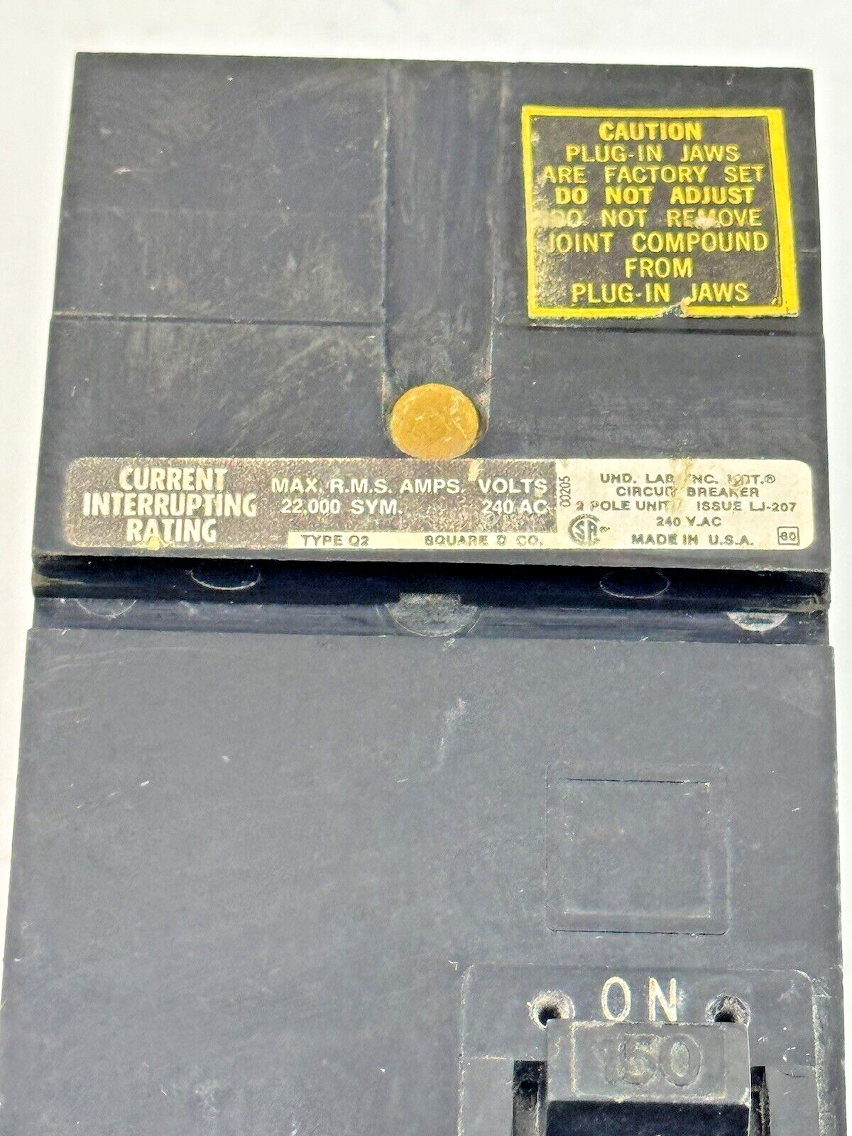 SQUARE D - Q2-22150-ACH - THERMAL MAG CIRCUIT BREAKER - 2 POLE/ 150 A/ 240 VAC