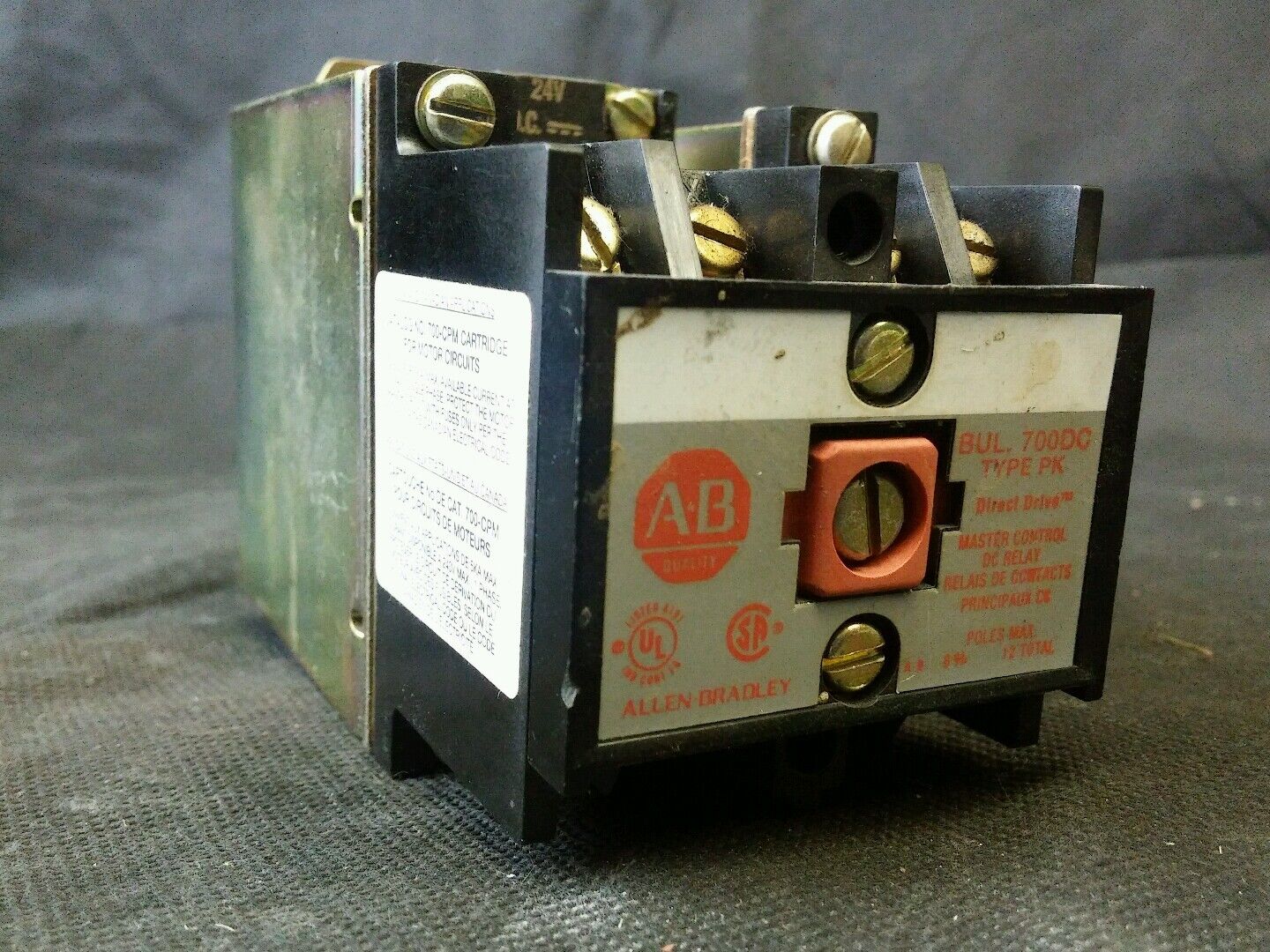 Allen Bradley Direct Drive Relay 700DC-PK400Z24