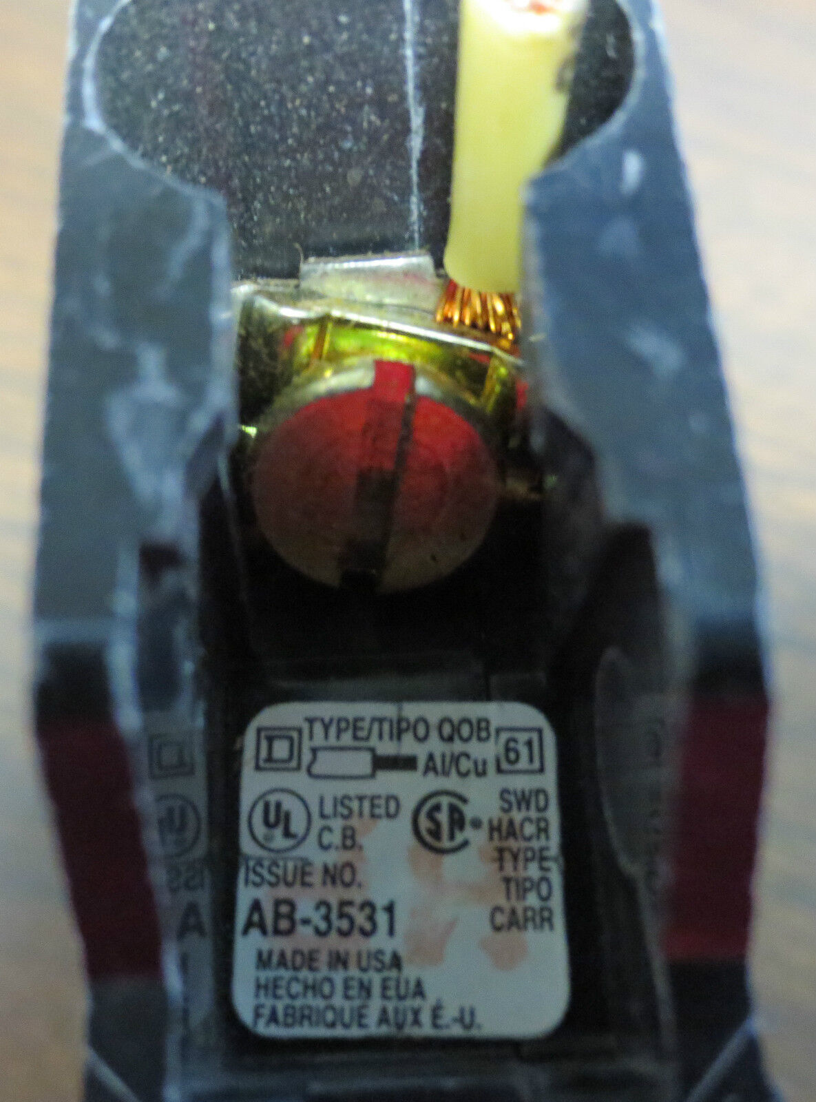 SQUARE D QOB120 20A 22kA 120/240V CIRCUIT BREAKER