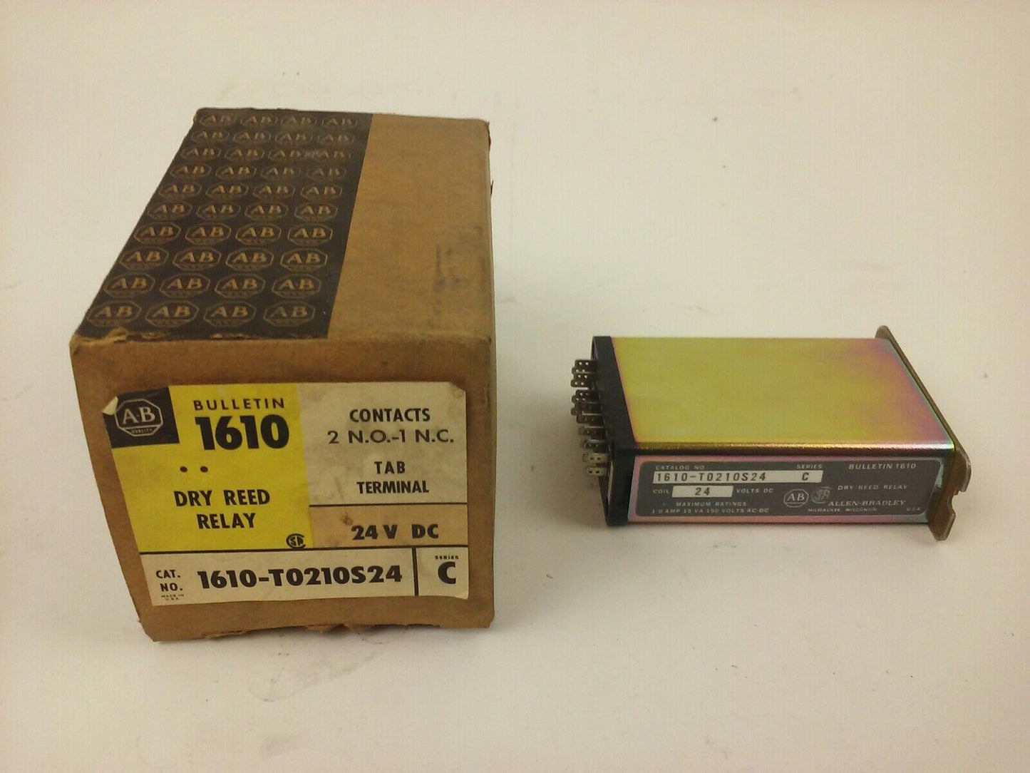 ALLEN BRADLEY, 1610-T0210S24, SER. C,DRY REED RELAY, 24VDC, 1A, 15VA, 150V, NEW