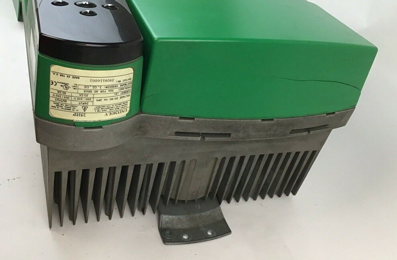 CONTROL TECHNIQUES UNI3203LV SPINDLE DRIVE 25HP 50/60HZ 3PH 240V 60A UNIDRIVE V3