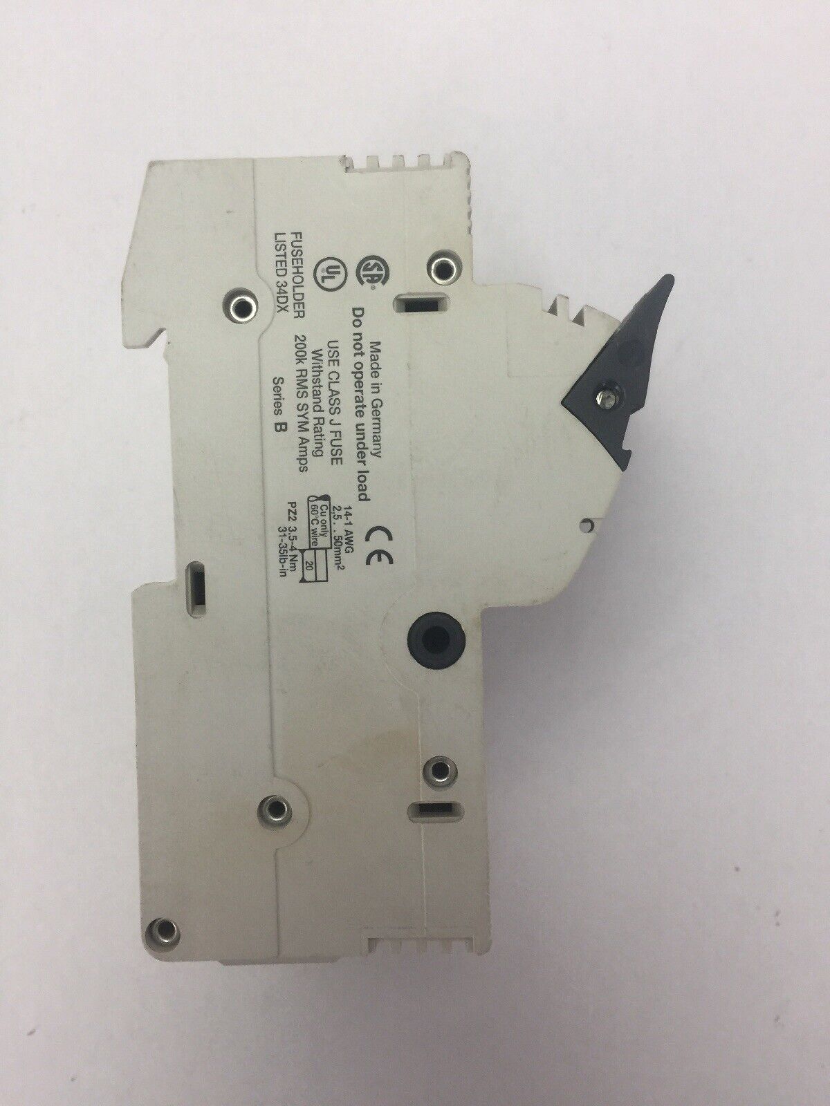 ALLEN BRADLEY 1492-FB2J30-L DUAL FUSE HOLDER 30A 600V USE CLASS J FUSES ONLY
