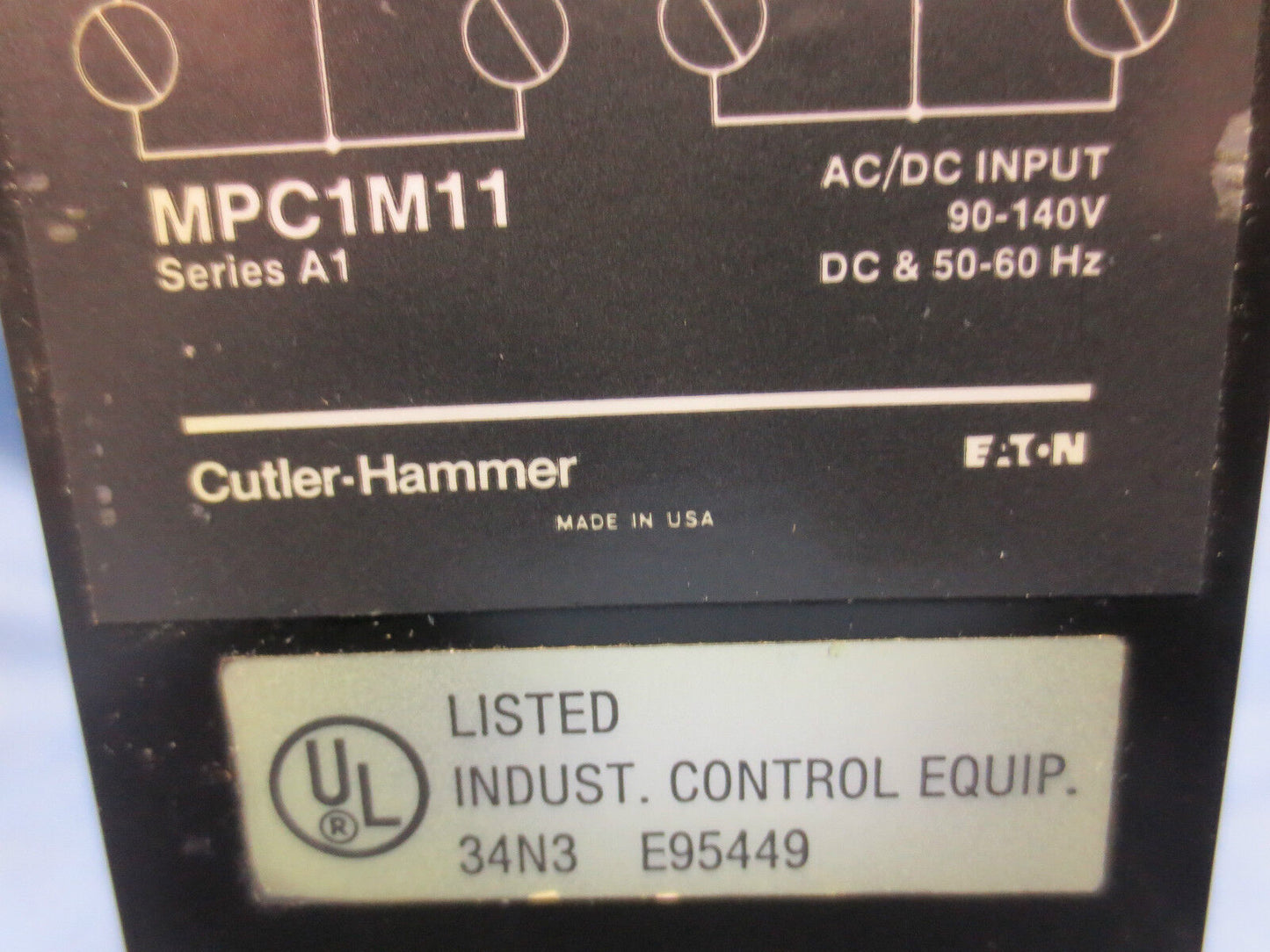 CUTLER-HAMMER MPC1M11 Series A1 INPUT MODULE AC/DCINPUT 90-140V