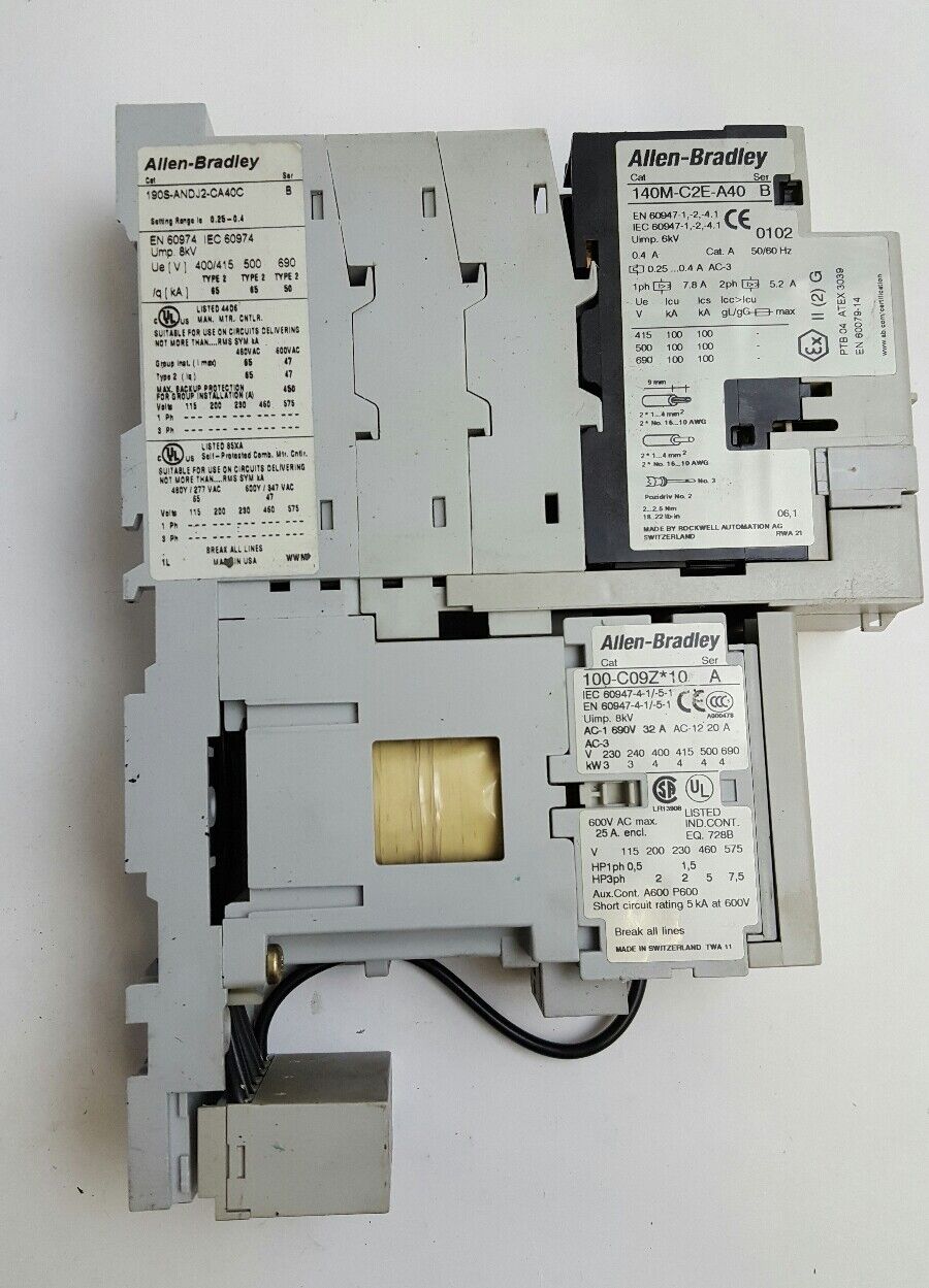 Allen Bradley Comb Starter # 190S-ADNJ2-CA40C B