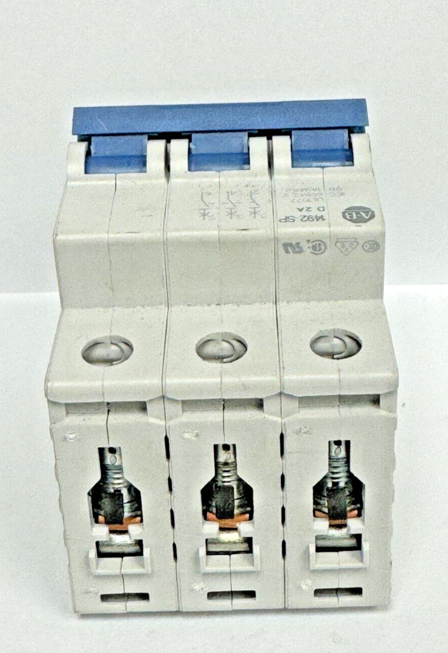 ALLEN-BRADLEY - 1492-SPM3D020 SER. D - CIRCUIT BREAKER - 3 P, 2 A, 277 V
