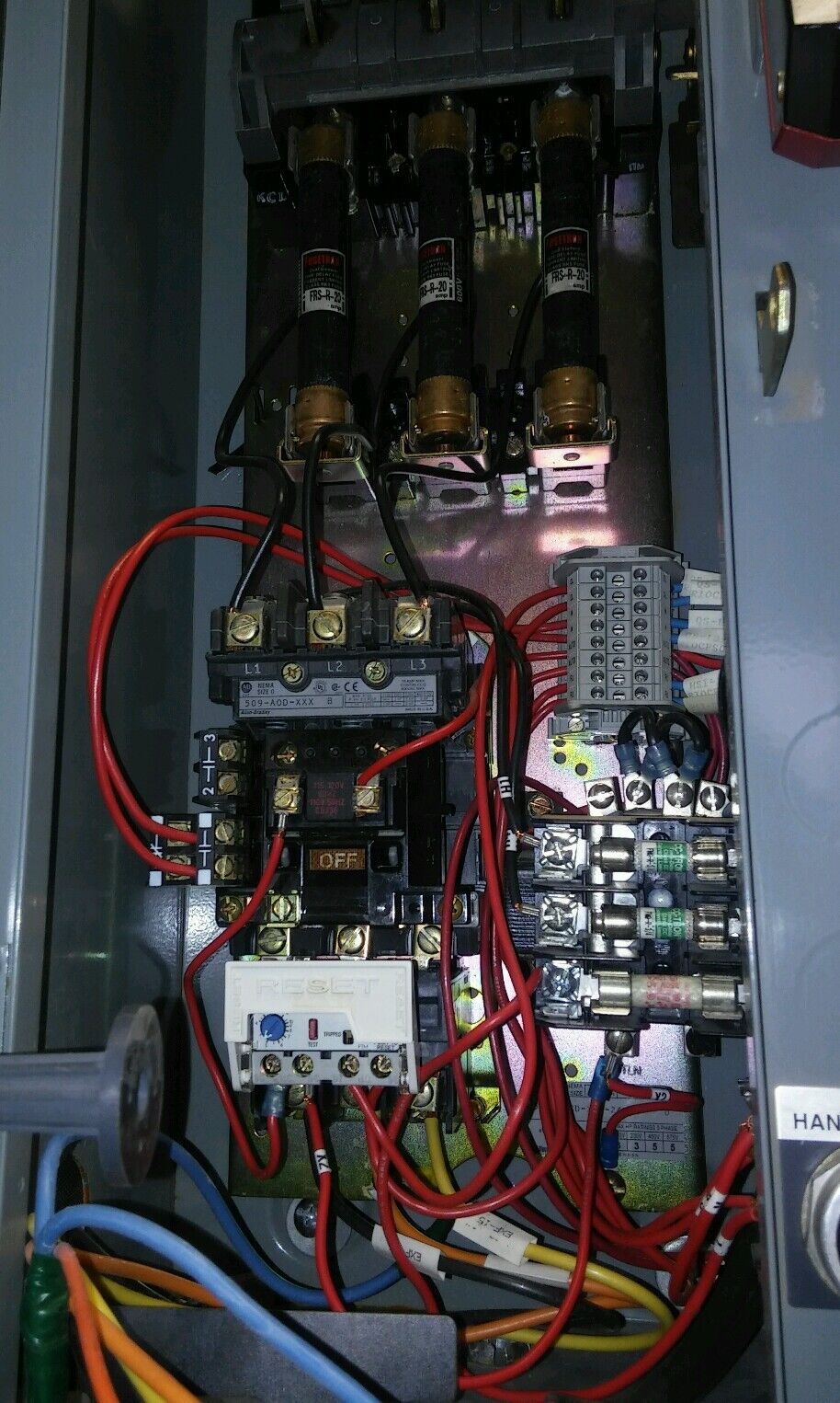 ALLEN BRADLEY BULLETIN 512 SIZE 0 COMBINATION STARTER