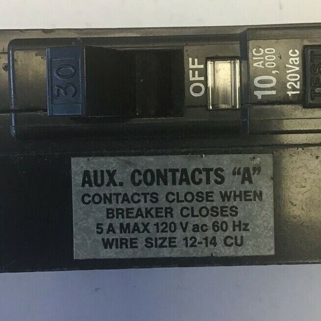 SQUARE D QOB130EPD1200 CIRCUIT BREAKER 30AMP 120VAC
