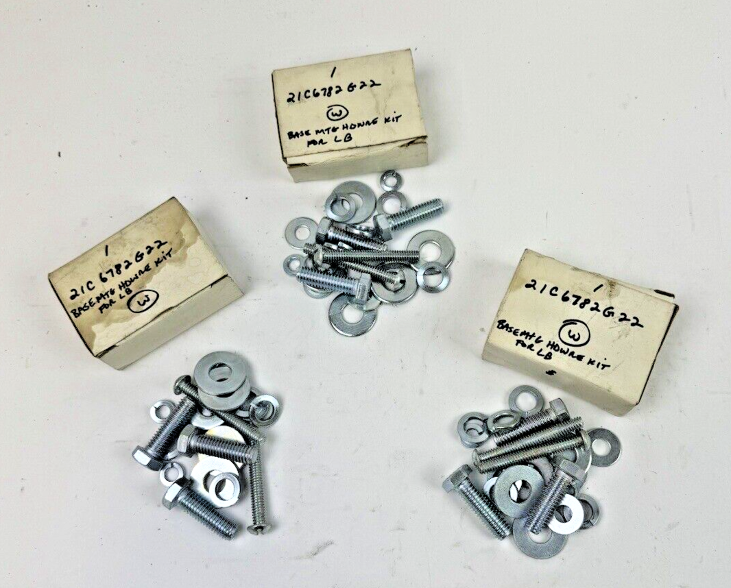 WESTINGHOUSE *LOT OF 3* - 21C6782G22 - BASE MOUNTING HARDWARE KIT FOR LB