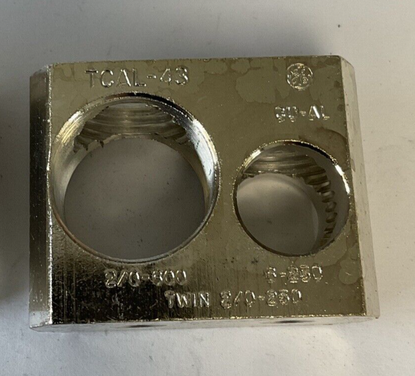 GE TCAL-43 TERMINAL LUG 6-250 NO LUG SCREWS 2/0-600 ***LOTOF3***