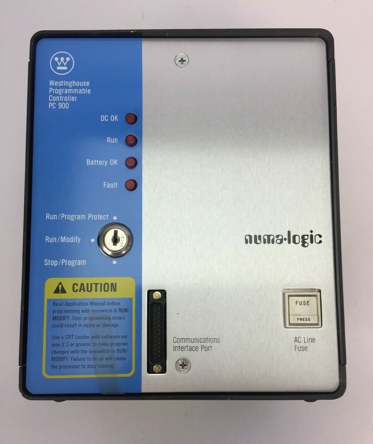 WESTINGHOUSE PC900A/M201023 PROGRAMMABLE CONTROLLER 120VAC 100VA