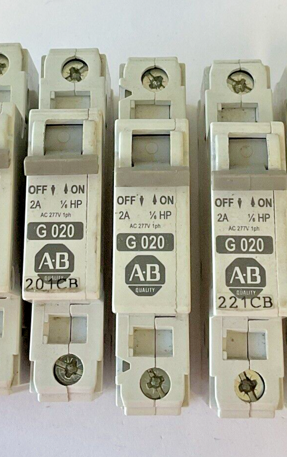 ALLEN BRADLEY 1492-CB1 G010(2X)G020(3X)G050(2X)H060(1X)G200(1X) CIRCUIT BREAKER