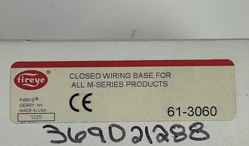 FIREYE 61-3060 CLOSED WIRING BASE M SERIES