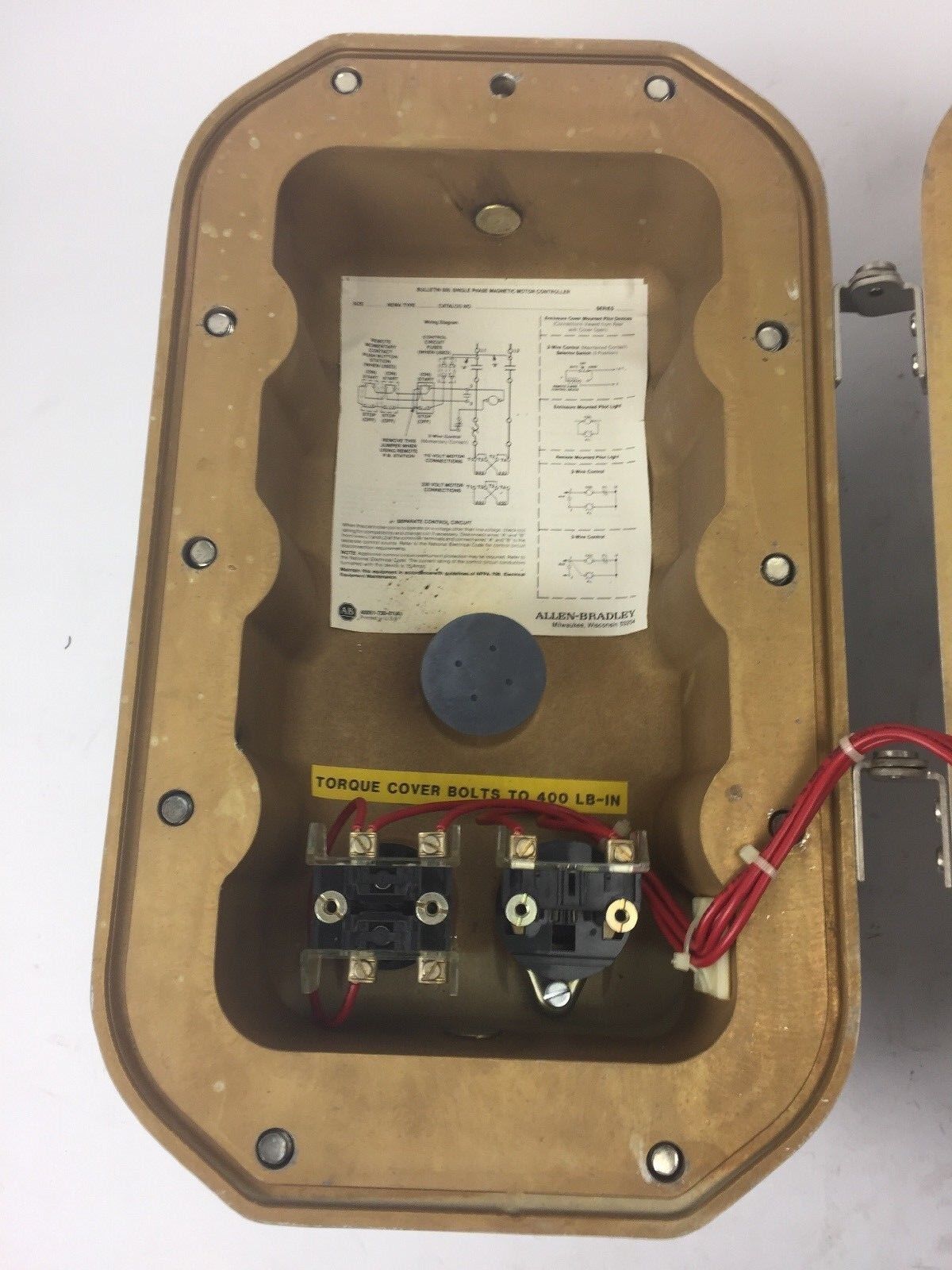 ALLEN BRADLEY 509-AEXWD-1-4G SINGLE PHASE MAGNETIC MOTOR CONTROLLER SIZE 0