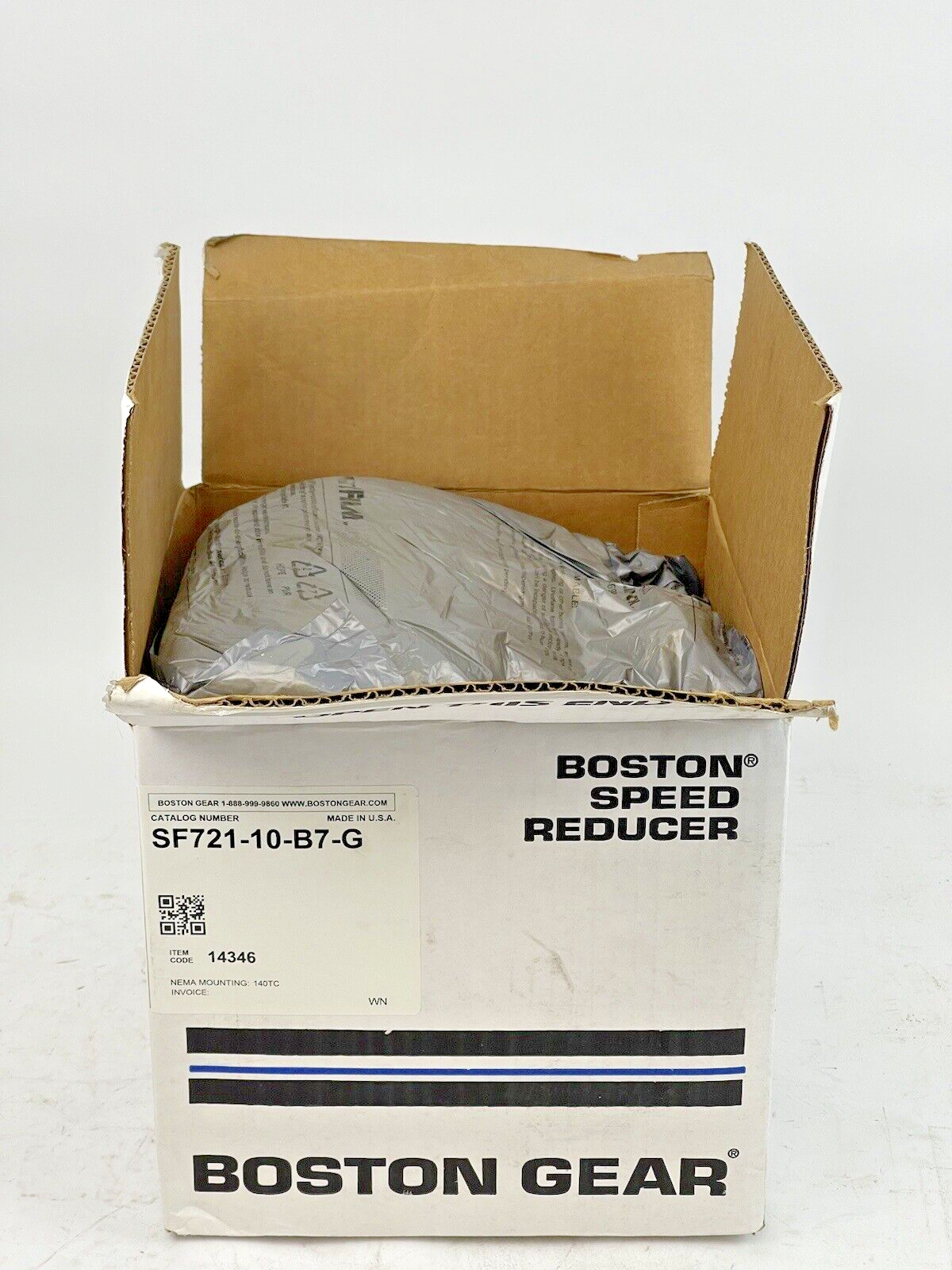 BOSTON GEAR - SF721-10-B7-G - WORM GEAR SPEED REDUCER- 700 SERIES - 14346 - 10:1
