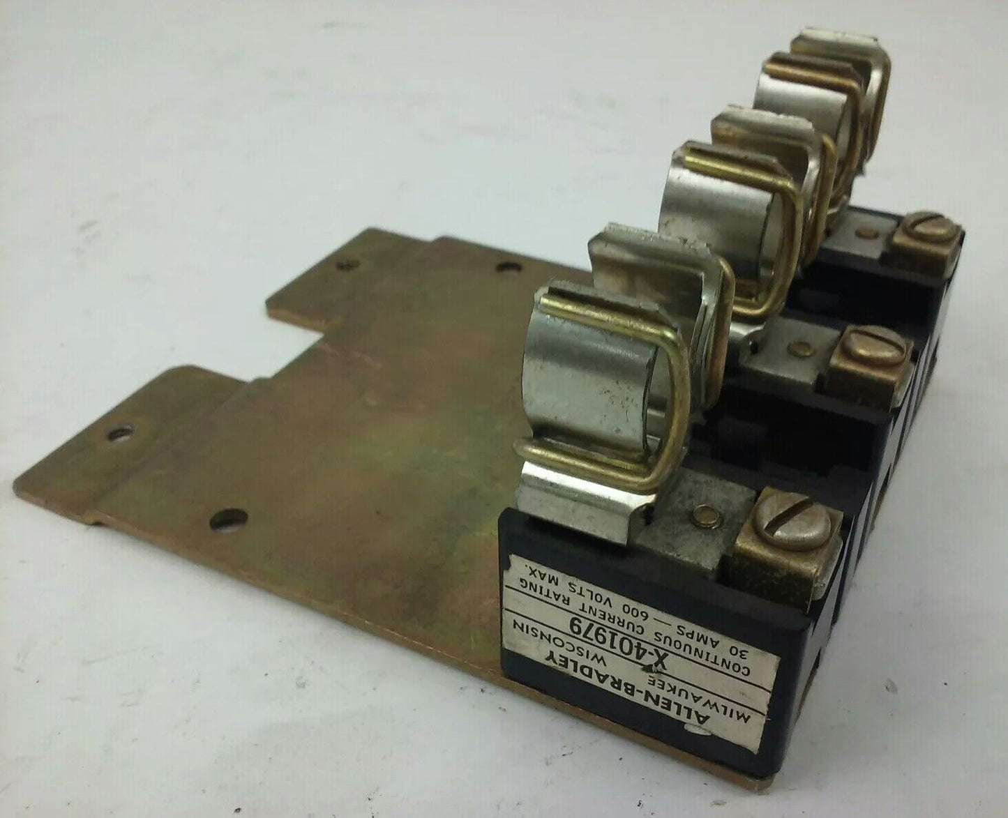 ALLEN BRADLEY 1494F-C663 SER. A,FUSE BLOCK ADAPTER PLATE KIT, W/ X-401979 30A