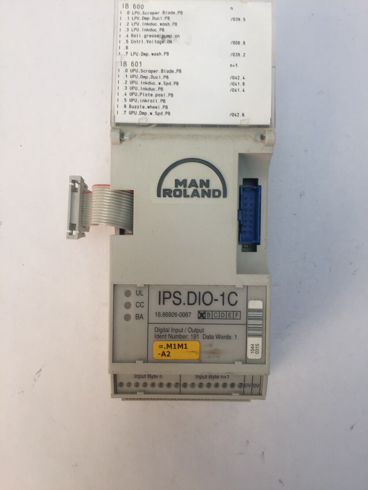 MAN ROLAND IPS.DIO-1C DIGITAL INPUT/OUTPUT MODULE