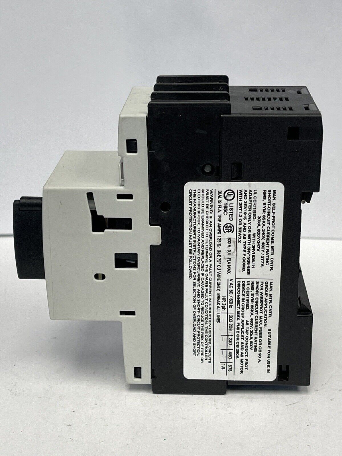SIEMENS - 3RV1021-0EA10 - CIRCUIT BREAKER / MOTOR PROTECTOR