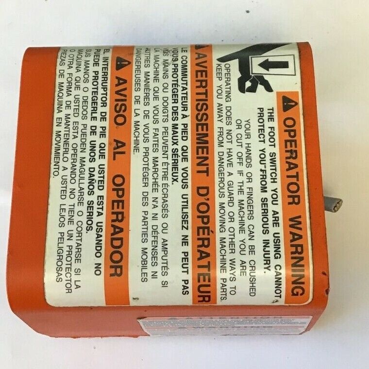 CLIPPER 635-S FOOT SWITCH 15A 250VAC W/ LINEMASTER GUARD 522-B14