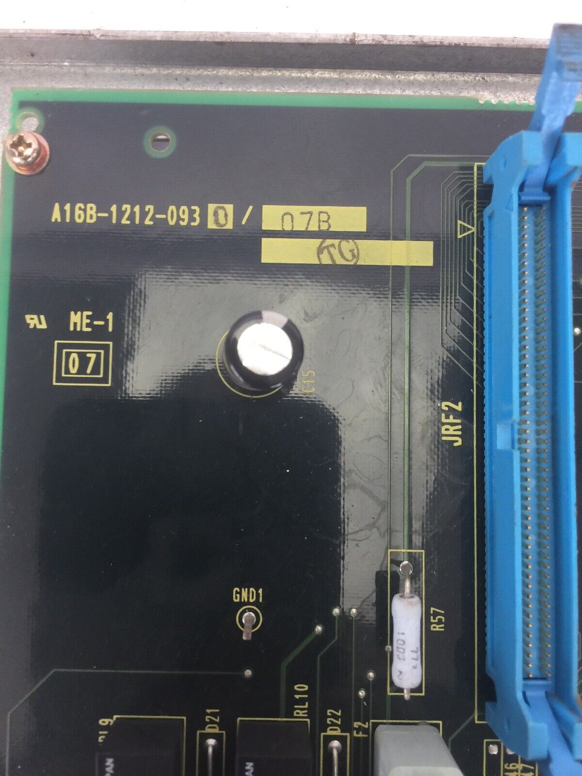 FANUC A16B-1212-0930/07B EMERGENCY STOP CONTROL BOARD WITH MOUNTING BRACKET
