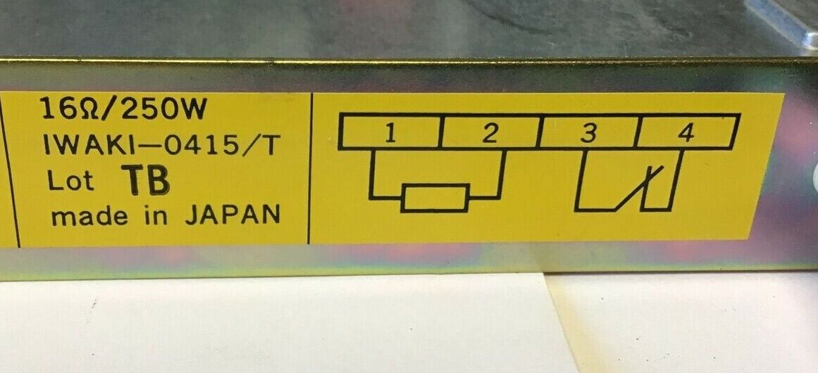 FANUC A06B-6089-H510 DISCHARGE RESISTOR UNIT 250W
