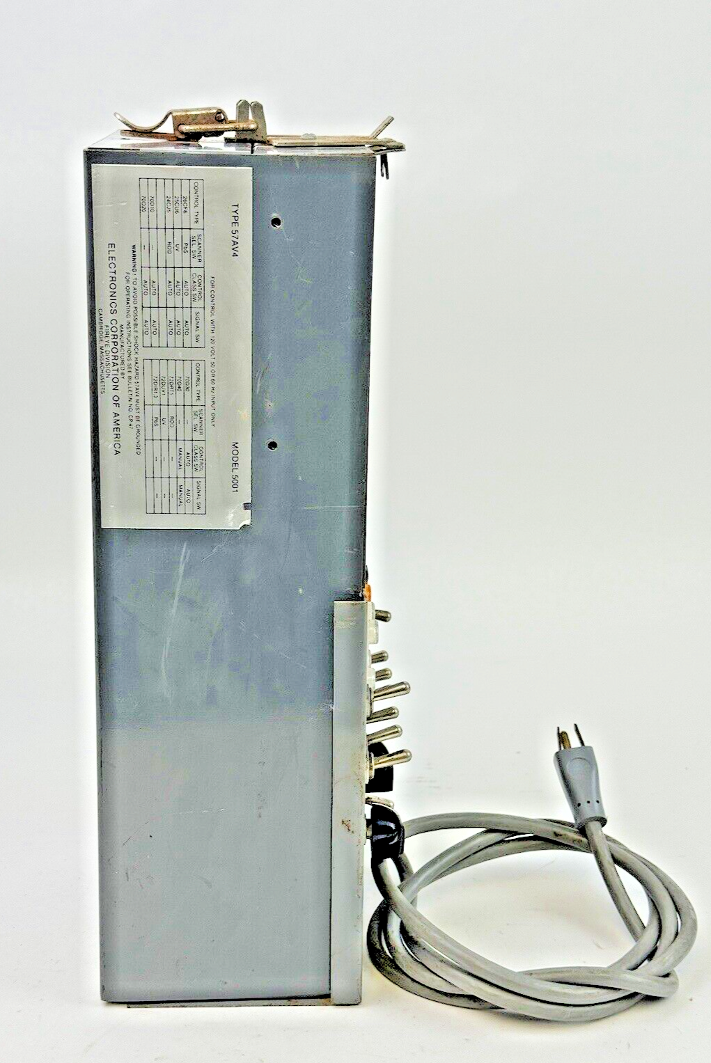 FIREYE - 57AV4-5001 - TESTER - 120 VAC - FOR USE W/ C, D-SERIES & FLAME MONITOR