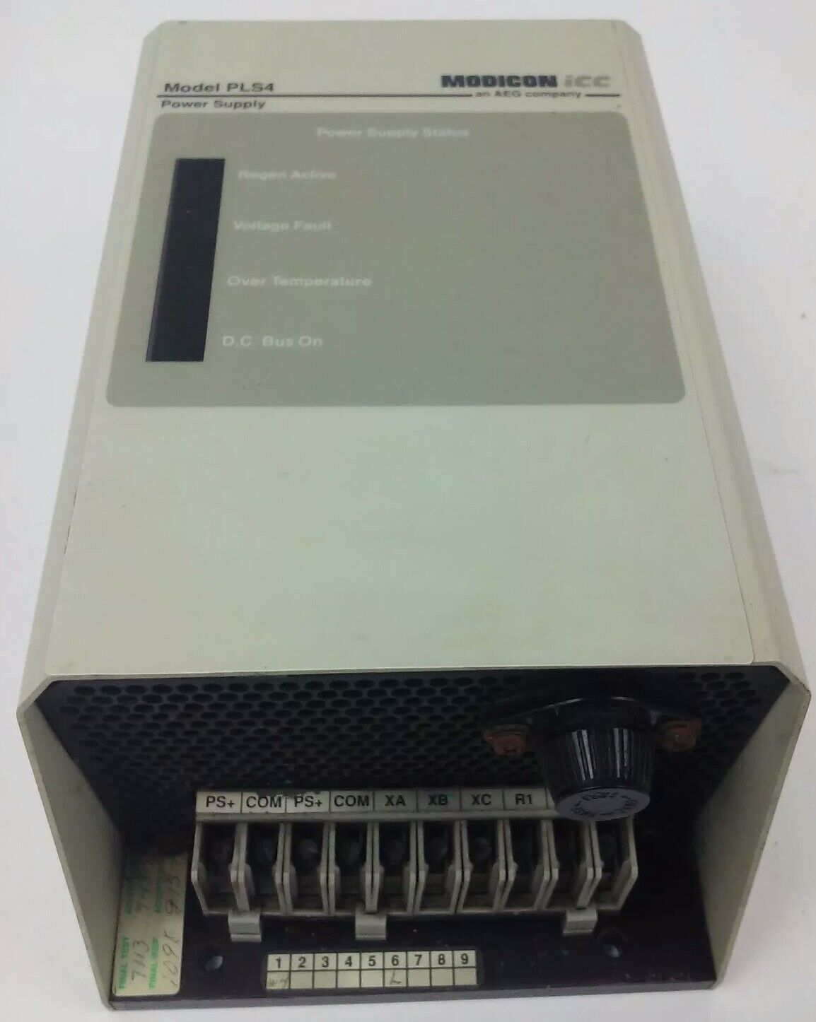 MODICON/ AEG 110-108 MODEL PLS4 POWER SUPPLY, REV W4