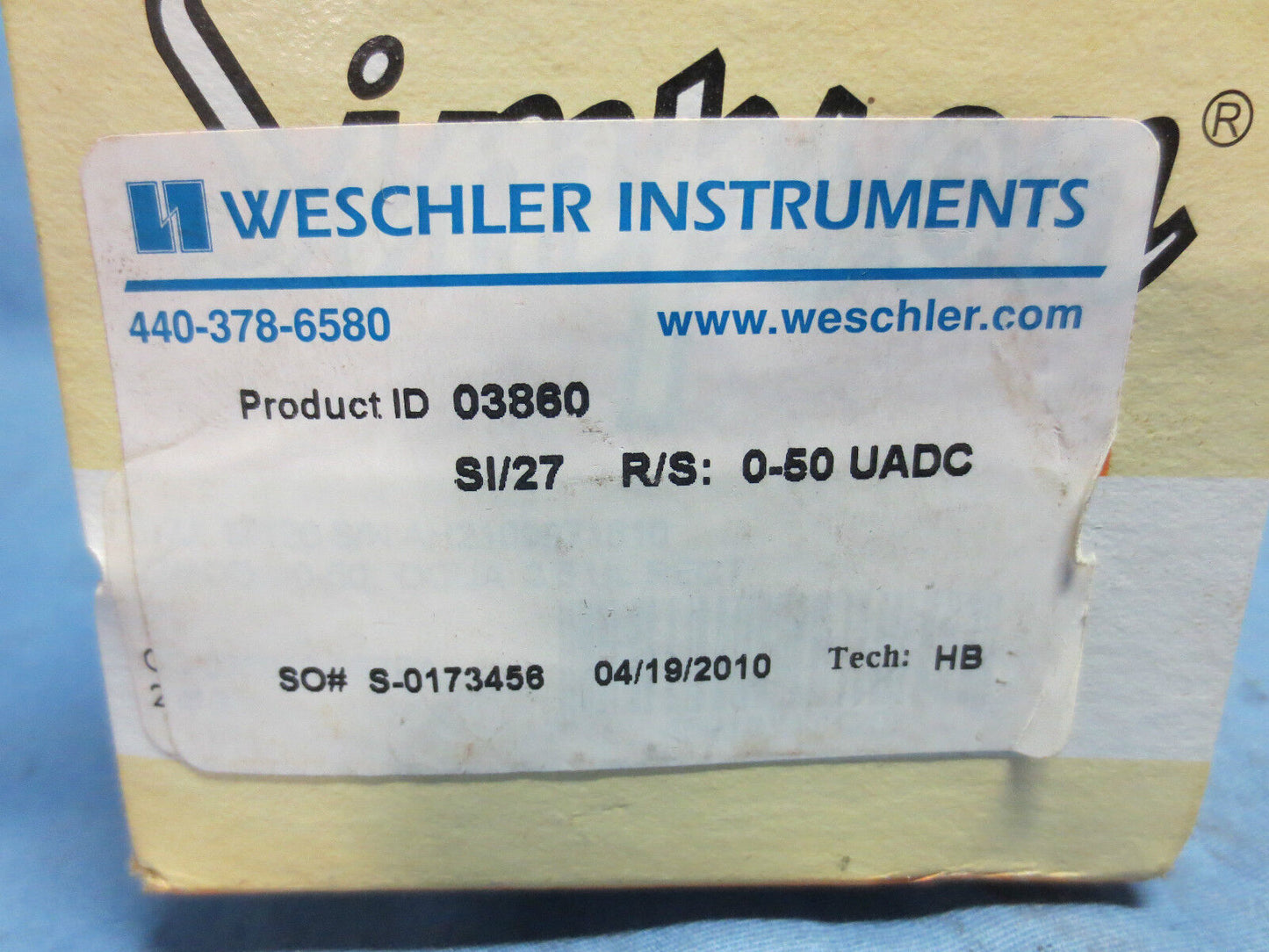 SIMPSON 03860 ANALOG PANEL METER 0-50 UADC - NEW SURPLUS
