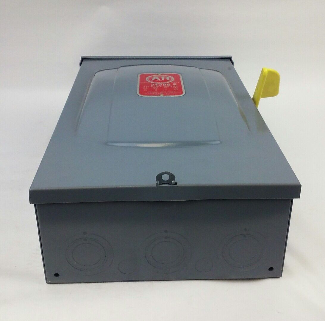 ARROW HART 24299R FUSIBLE ENCLOSED SWITCH TYPE HD, 3P, 3PH, 100A, 600V, NEMA 1
