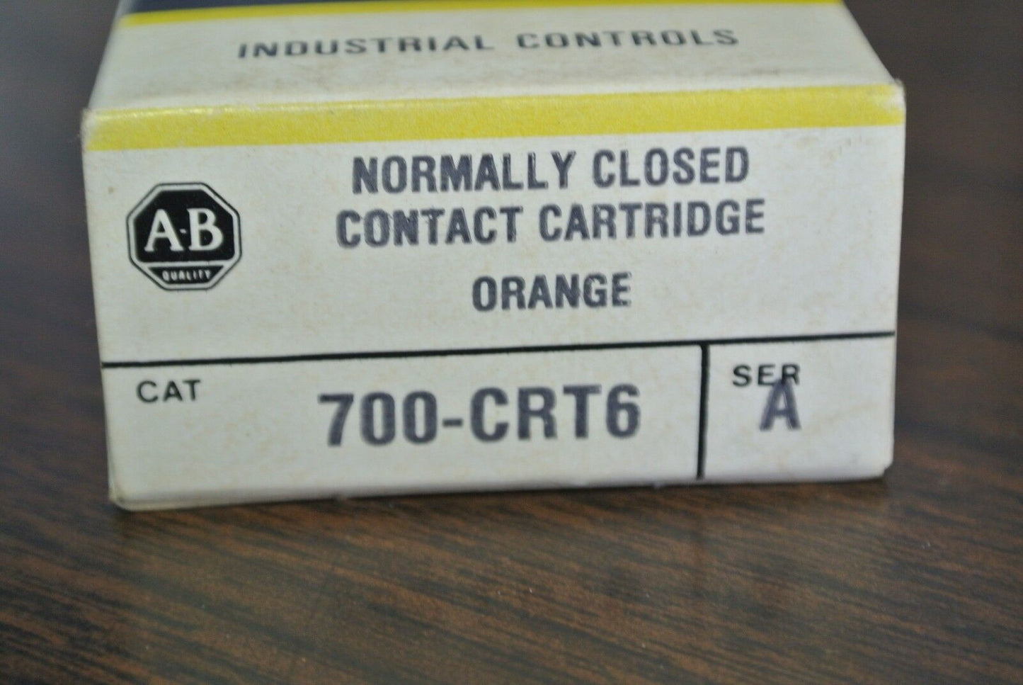 ALLEN-BRADLEY 700-CRT6 - NORMALLY CLOSED CONTACT CARTRIDGE ORANGE - NEW SURPLUS