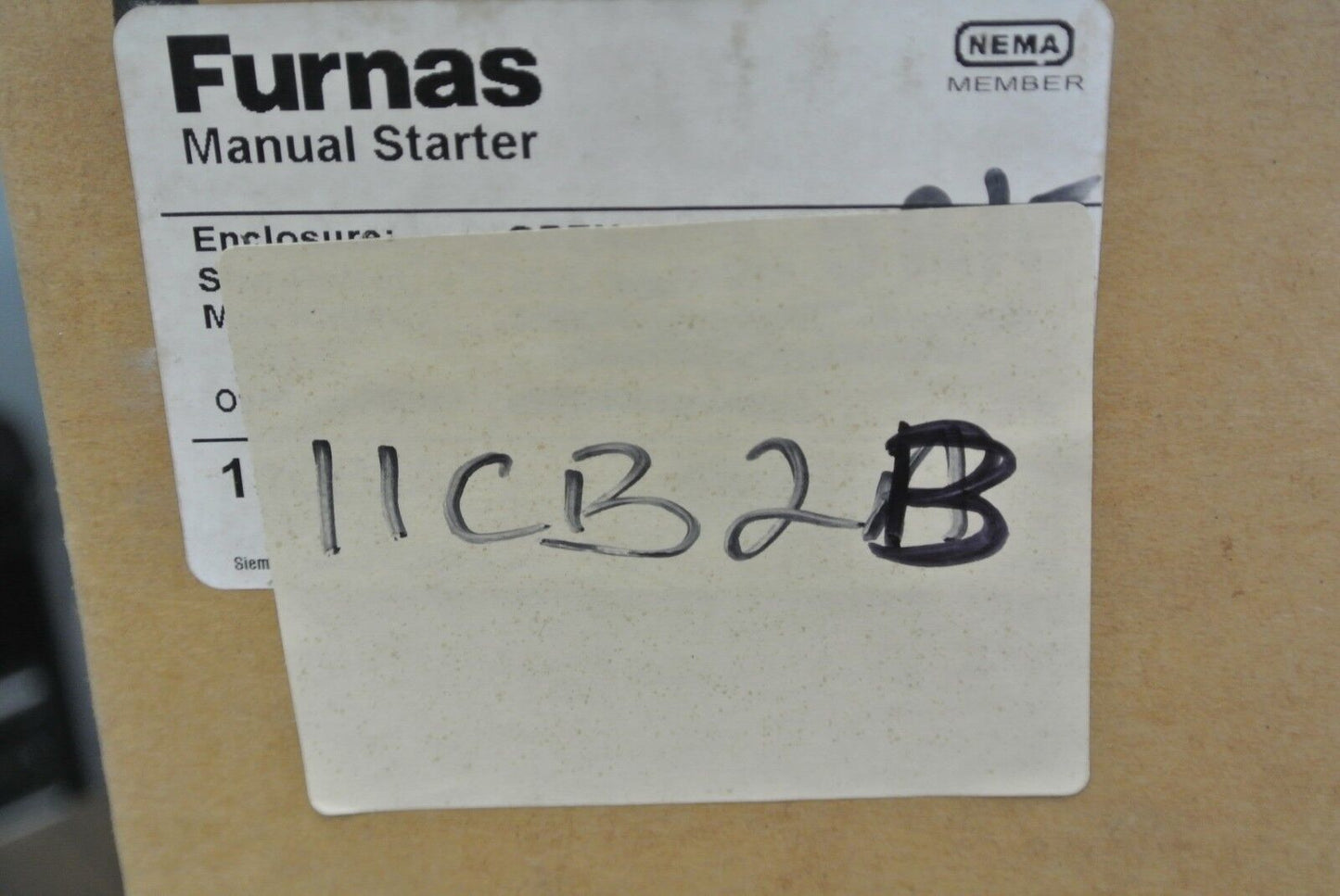 FURNAS 11CB2B MANUAL STARTER SIZE M-0 - OPEN - 115V - 200/230V - NEW SURPLUS
