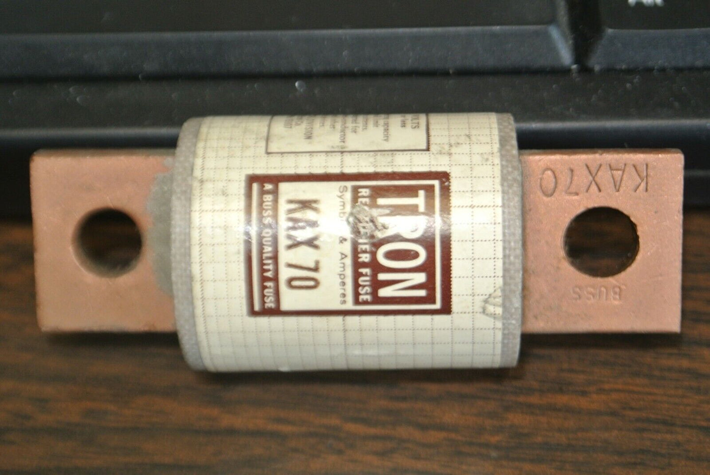 BUSSMANN / TRON KAX70 RECTIFIER FUSE / 250V / 70A / NEW SURPLUS / EACH