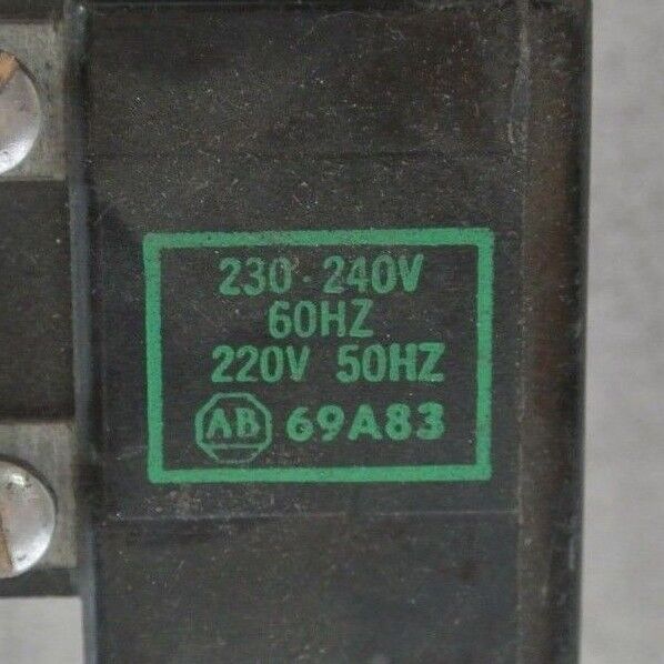 ALLEN-BRADLEY 69A83 COIL SIZE 00 220/50Hz, 230-240V/60Hz NEW SURPLUS LOT of 21