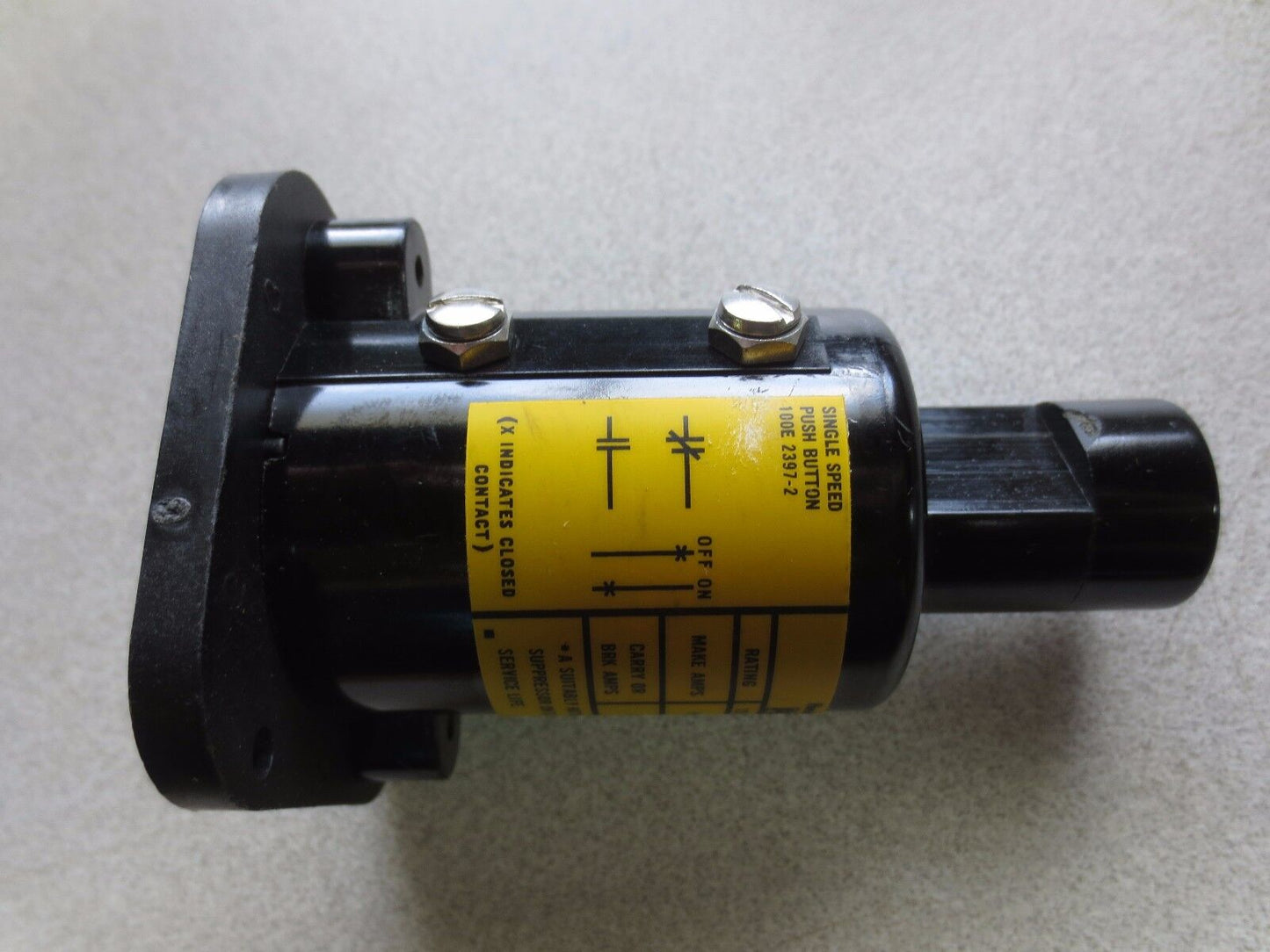 P&H HARNISHFEGER 100E 2397-2 SINGLE SPEED PUSH BUTTON - 100E2397-2