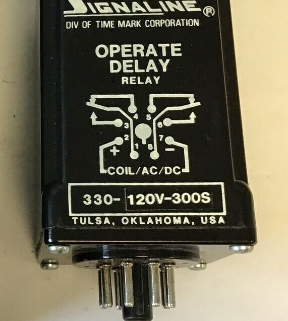 SIGNALINE 330-120V-300S OPERATE DELAY RELAY