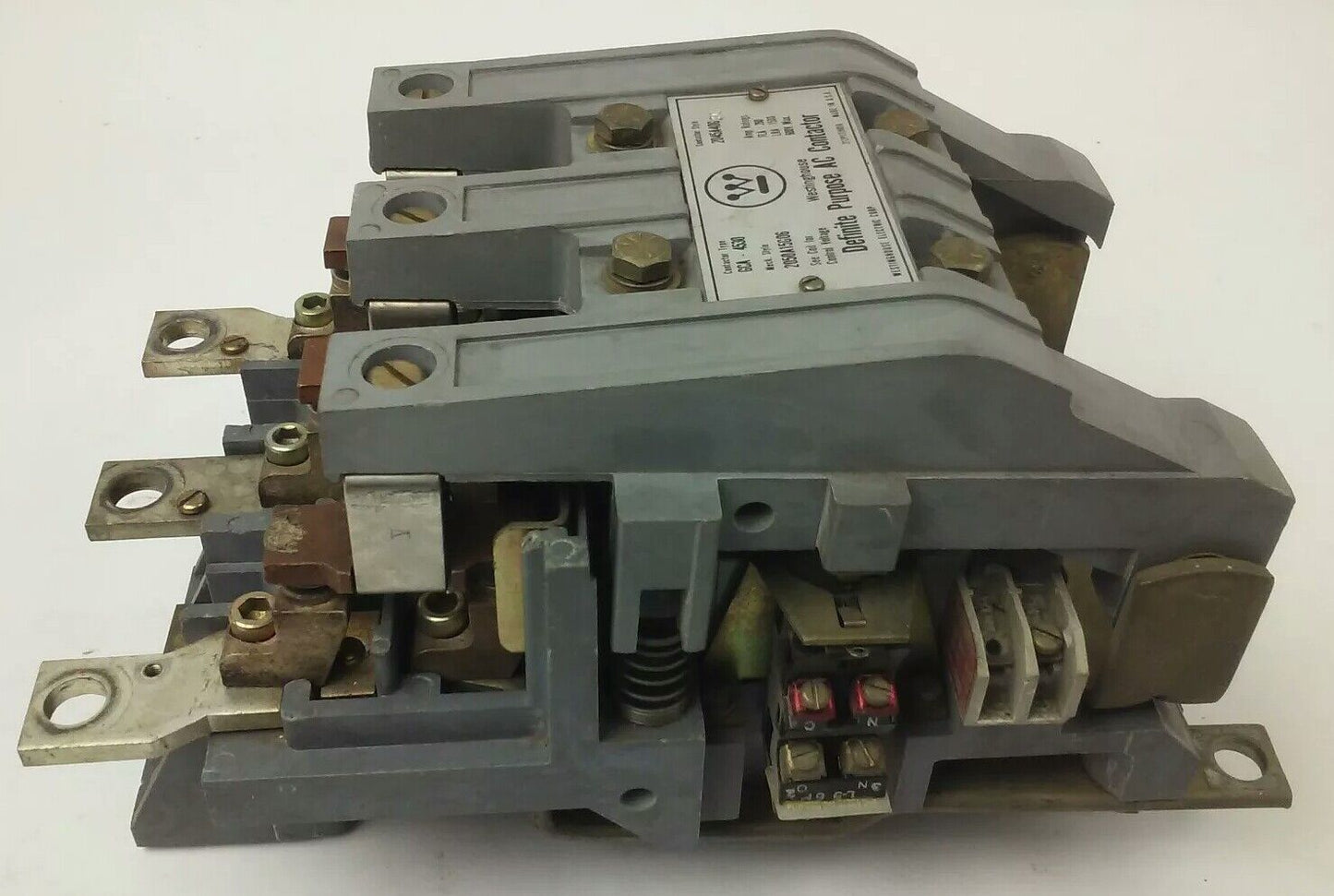 WESTINGHOUSE GCA4530 AC CONTACTOR, 600V MAX, FLA 260A-LRA 1500A, 120V COIL, USED