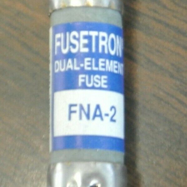 LOT of 5 / BUSS FNA2 FUSETRON DUAL-ELEMENT FUSE / 2A / 125V / NEW SURPLUS FNA 2