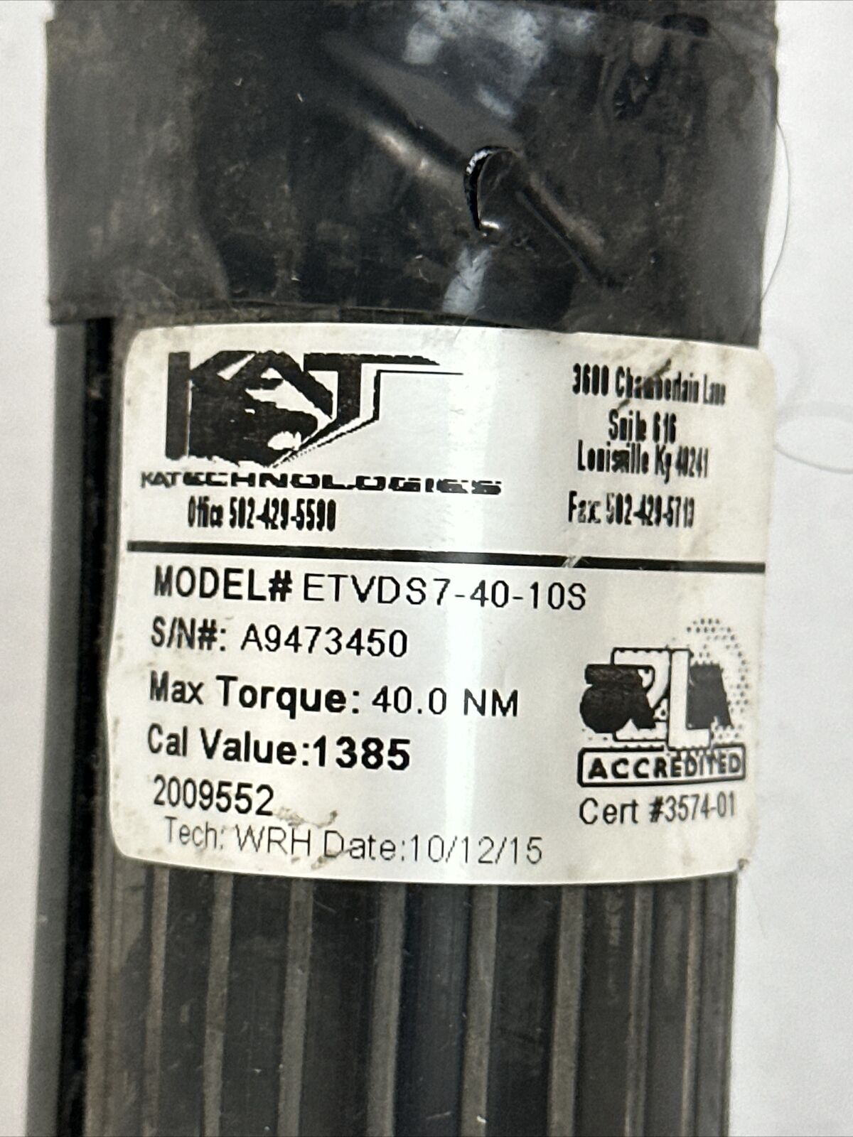 ATLAS COPCO ETVDS7-40-10S NUTRUNNER LUBBERING 80341105 17.40mm