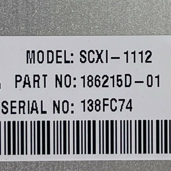 NATIONAL INSTRUMENTS SCXI-1112 8-CHANNEL THEMOCOUPLE AMPLIFIER 42V