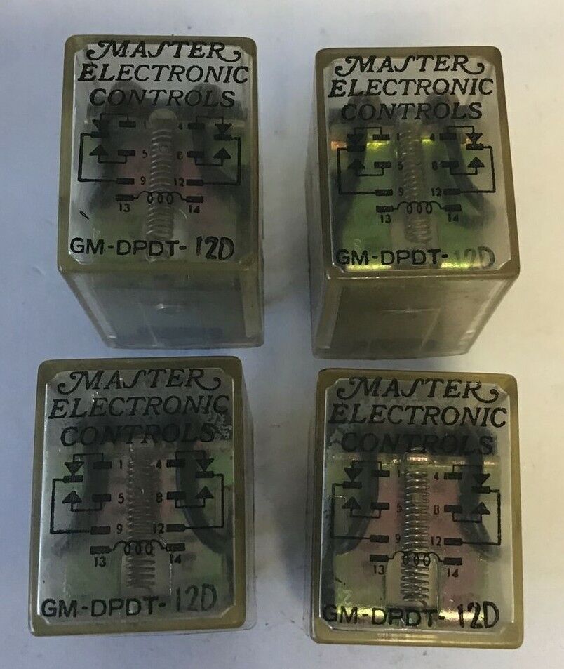 MASTER ELECTRONICS GM-DPDT-12D RELAY 24VAC***LOTOF4***