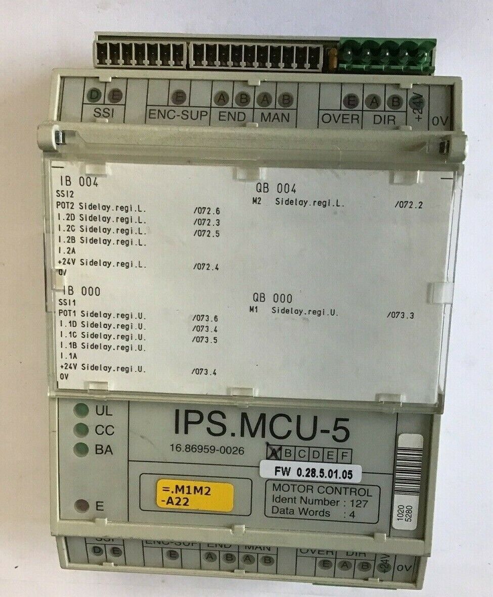 MAN ROLAND IPS.MCU-5 MOTOR CONTROL - 16.86959-0026 - Rev. A