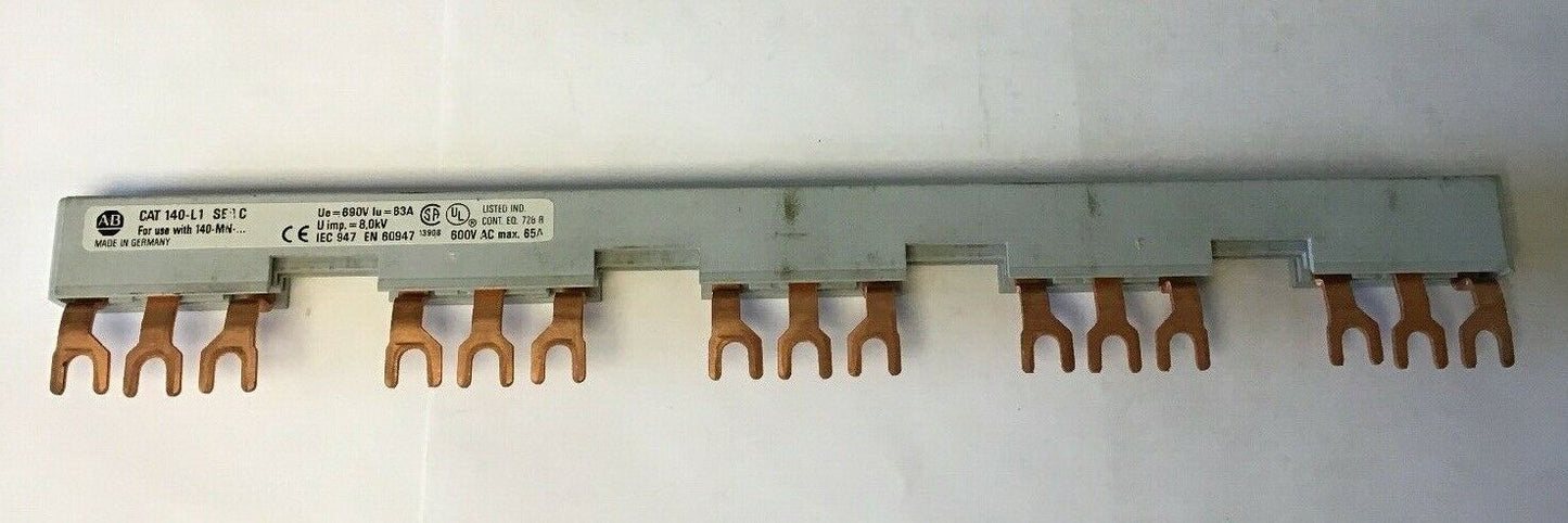 ALLEN BRADLEY 140-L1 SER.C 600VAC 65AMP TERMINAL LINKS***LOTOF2***