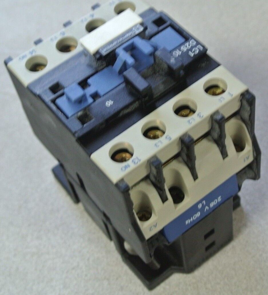 TELEMECANIQUE LC1D2510L6 - CONTACTOR - 208V, 60Hz - 11kW-380/415V, 15HP-460V