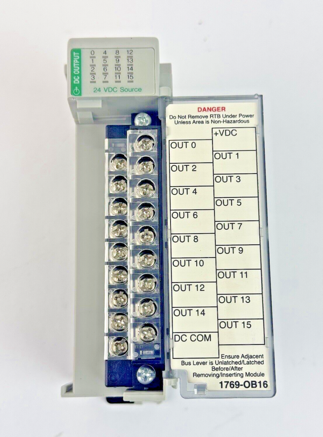 ALLEN-BRADLEY - 1769-OB16 SER. B, F/W REV 3.1, DIR/VER 10000550528/01 - 16 PT.