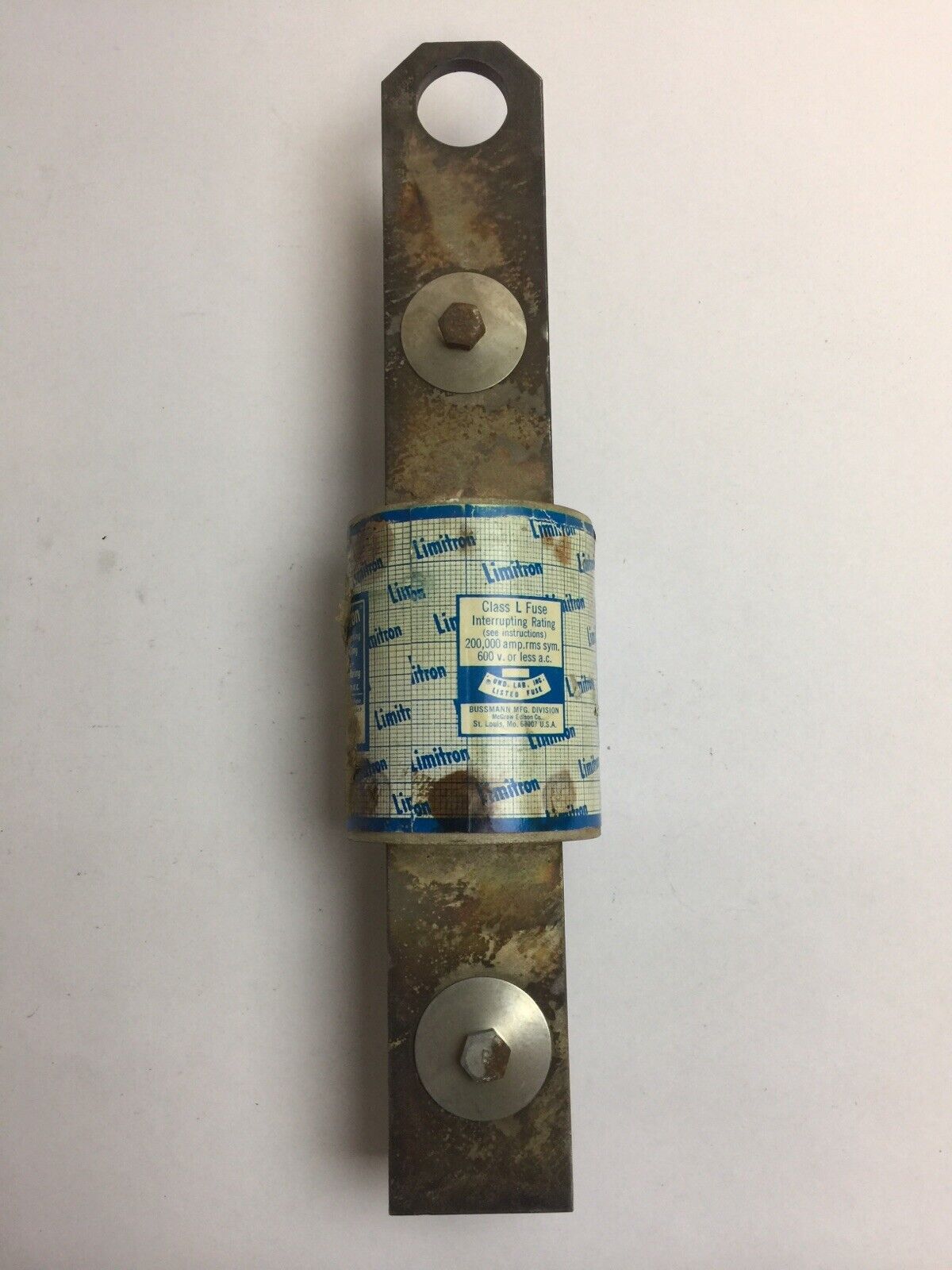 BUSSMAN LIMITRON KTE 1600 FAST-ACTING CURRENT-LIMITING FUSE 1600A 600VAC CLASS L