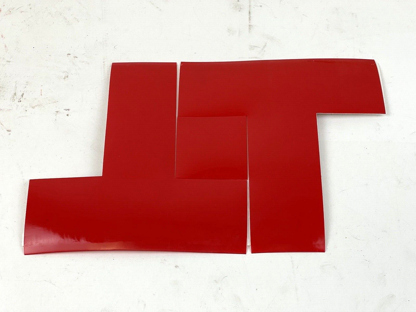 MIGHTY LINE TAPE - RED T - BOX of 100 - INDUSTRIAL TAPE - T's - 6"X6"X2"