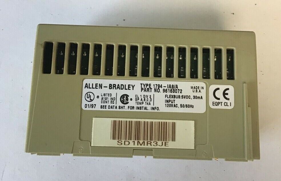 ALLEN BRADLEY 1794-IA8 INPUT 120VAC 50-60HZ ****LOTOF3****