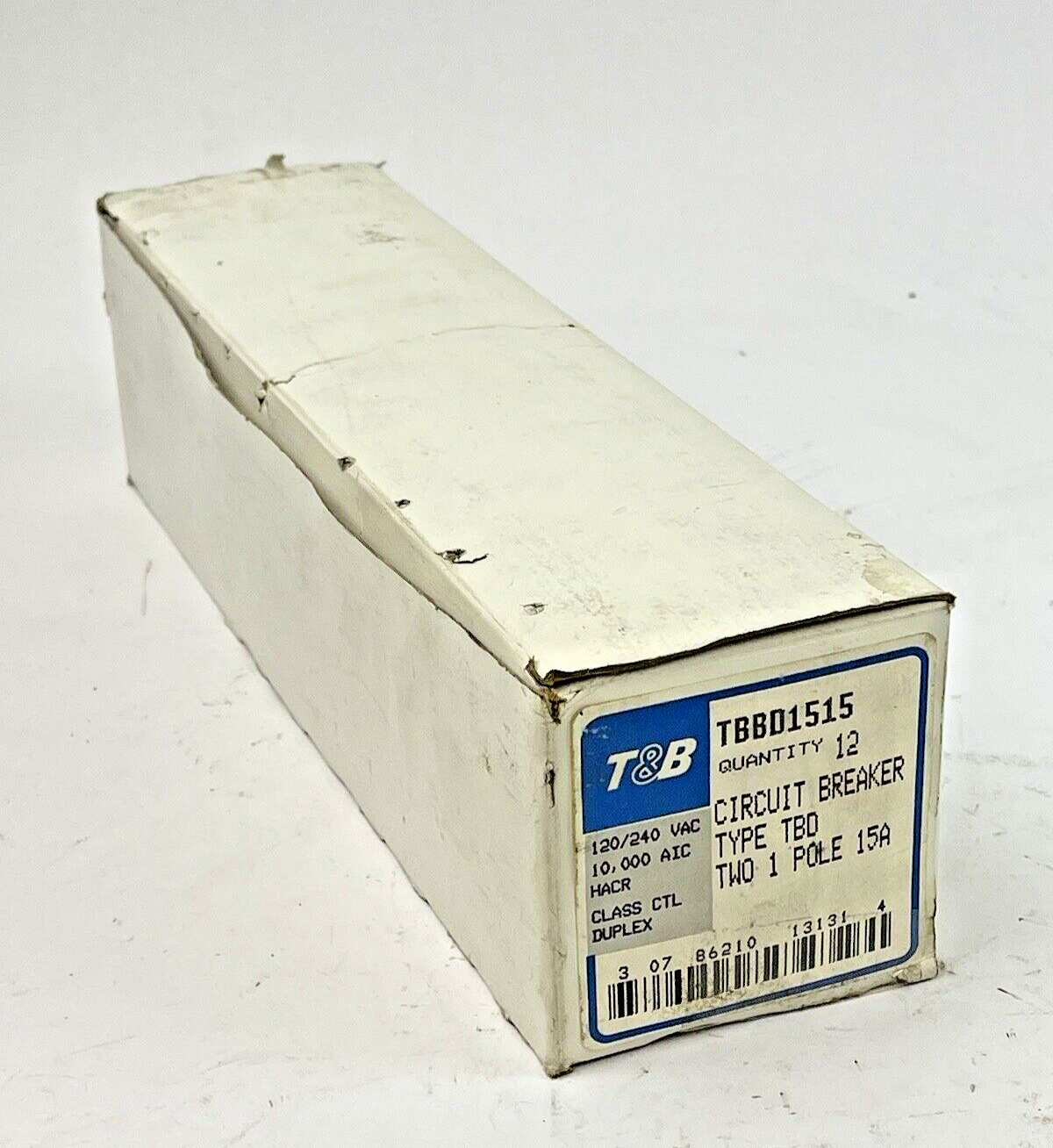 THOMAS & BETTS / T&B *BOX OF 12* - TBBD1515 - TANDEM TWIN CIRCUIT BREAKERS - NEW