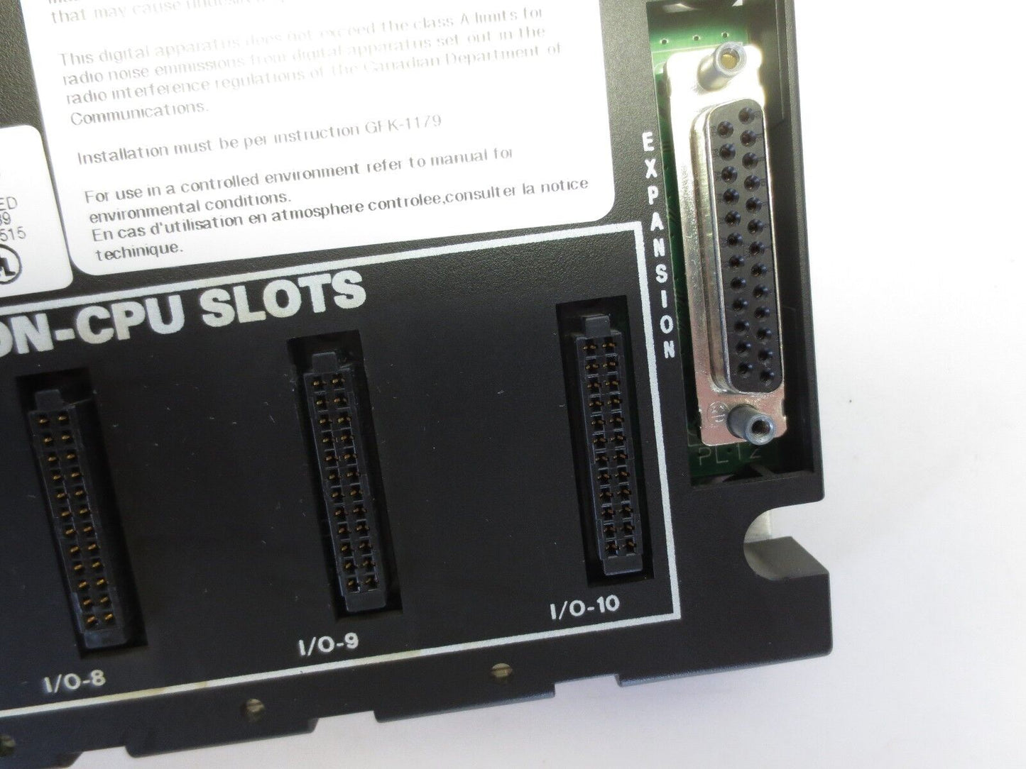 GE FANUC IC693CHS392J - BASE 10-SLOT EXPANSION - EMI ENHANCED