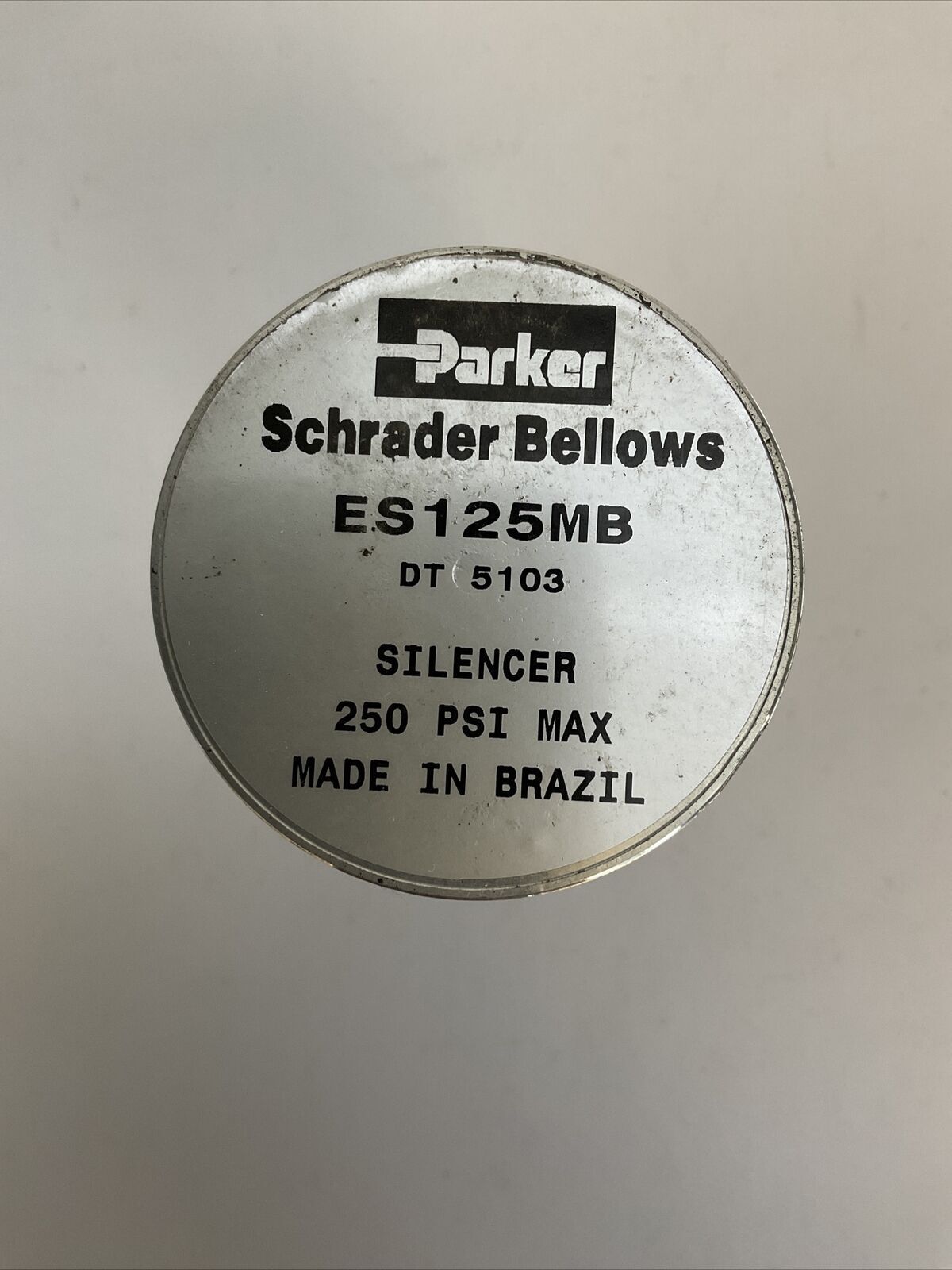 PARKER SCHRADER BELLOWS ES125MB EXHAUST SILENCER 250PSI